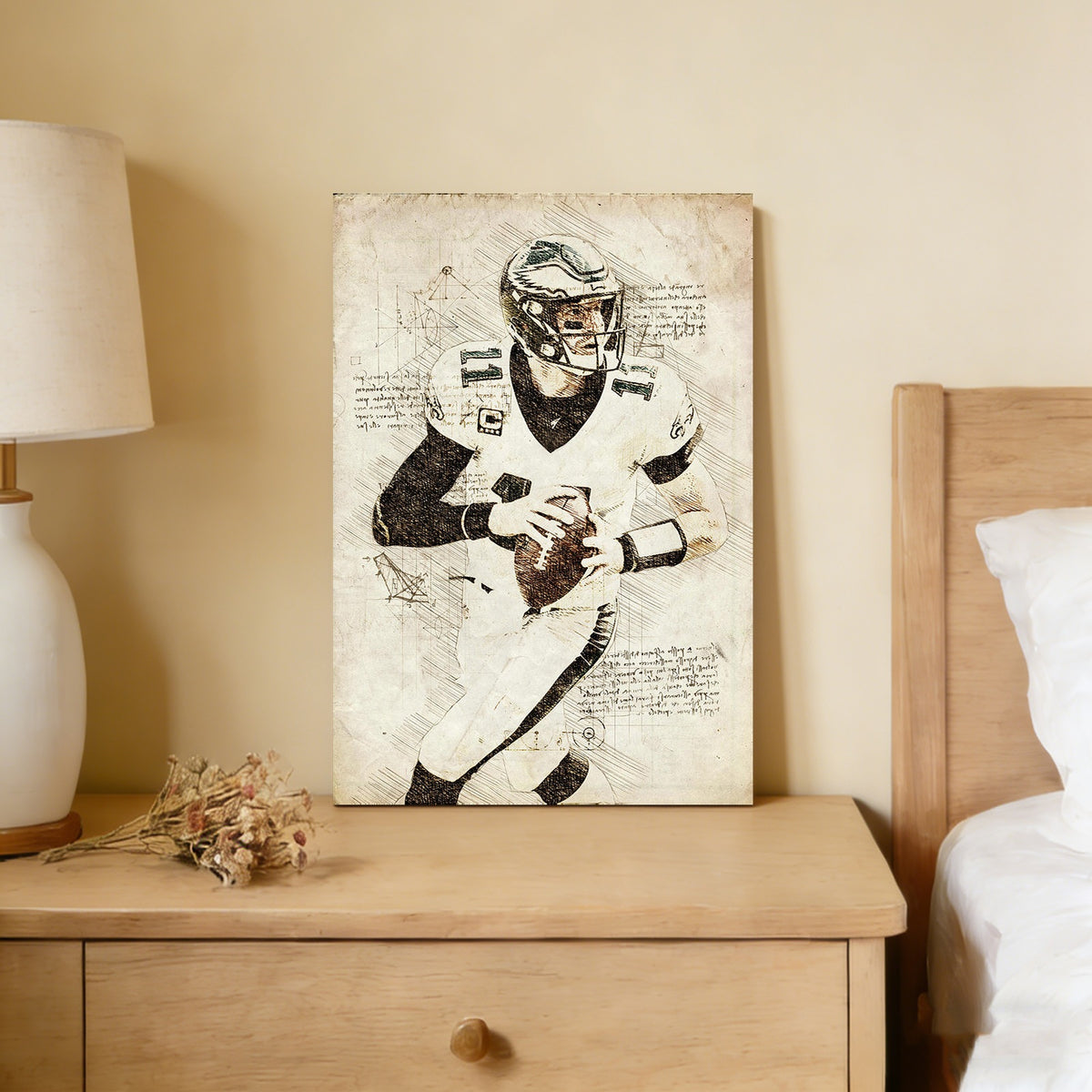 Carson Wentz Sports Celebrity Art Deco Poster 5 Canvas Wall Art Poster Decor Gift