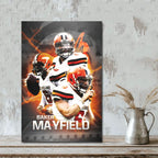 Baker Mayfield Sports Celebrity Art Deco Poster 10 Canvas Wall Art Poster Decor Gift