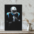 Cam Newton Art Sports Decorative Poster School Dormitory 3 Canvas Wall Art Poster Decor Gift