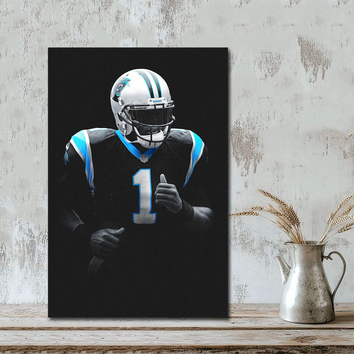 Cam Newton Art Sports Decorative Poster School Dormitory 3 Canvas Wall Art Poster Decor Gift