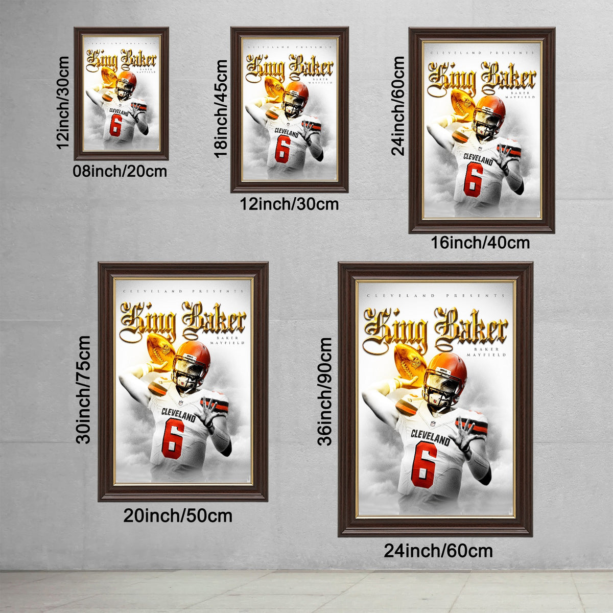 Baker Mayfield Celebrity Sports Art Poster School Dining Room Decoration 4 Canvas Wall Art Poster Decor Gift