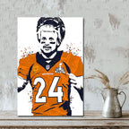 Champ Bailey Celebrity Sports Art Poster School Dining Room Decoration 1 Canvas Wall Art Poster Decor Gift
