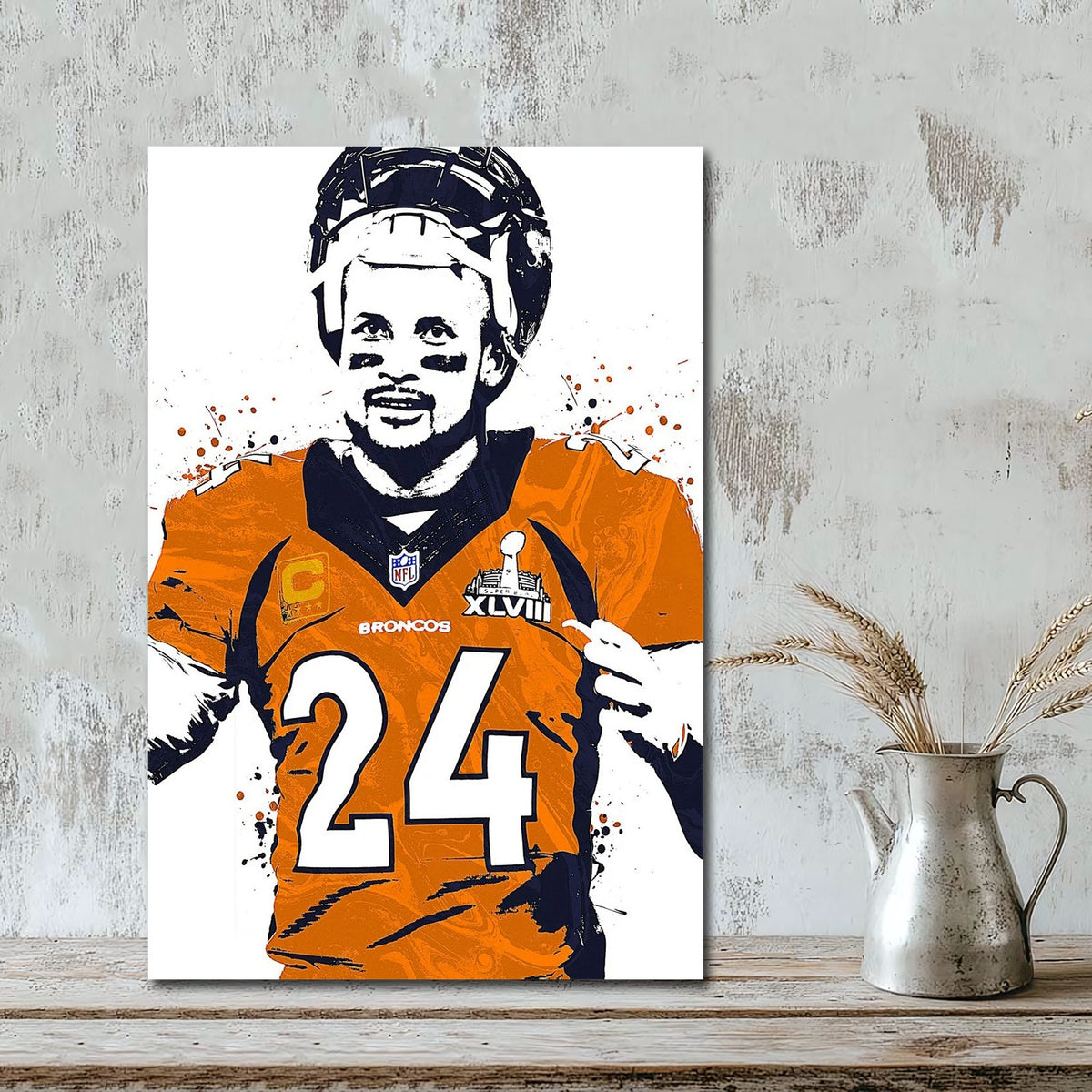 Champ Bailey Celebrity Sports Art Poster School Dining Room Decoration 1 Canvas Wall Art Poster Decor Gift