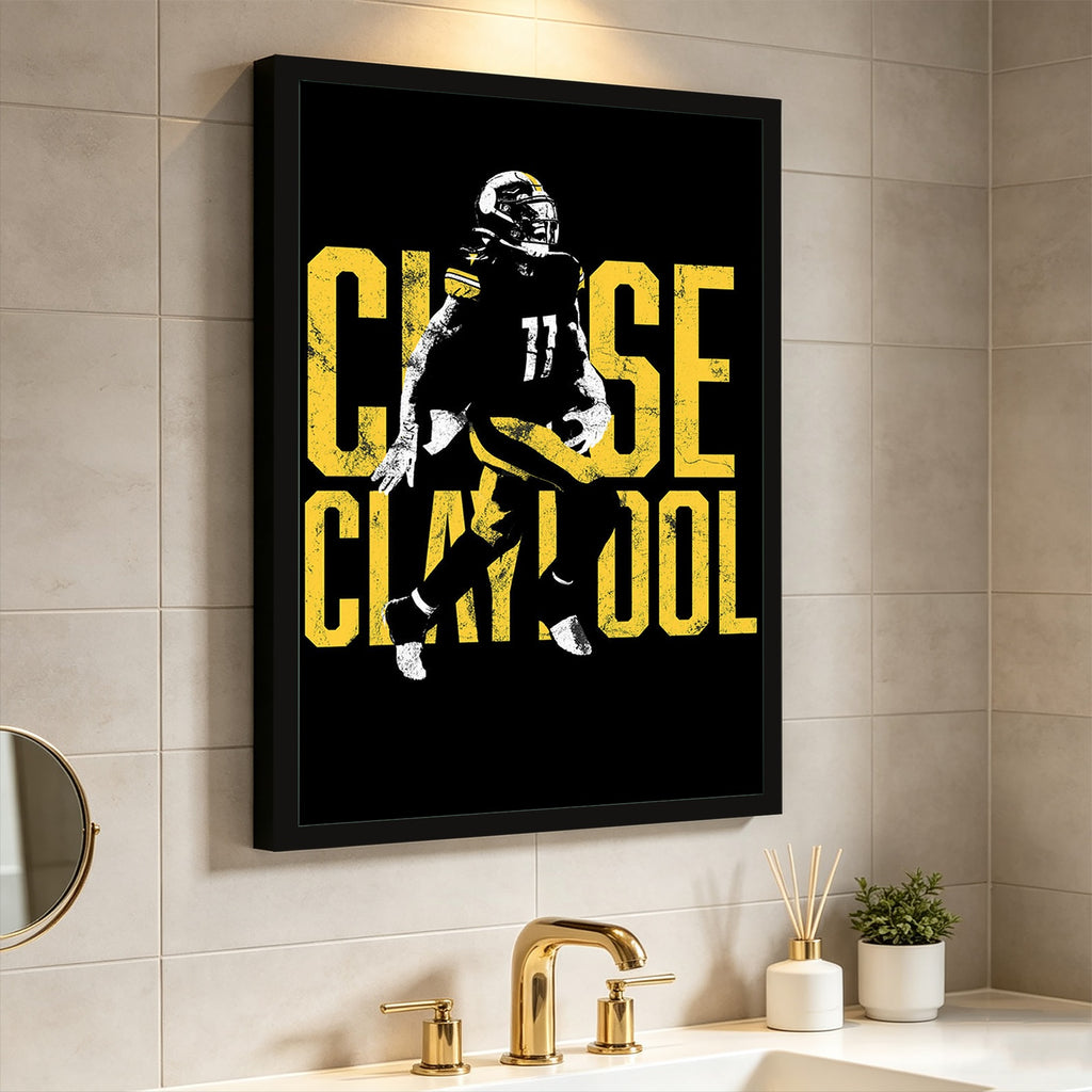 Chase Claypool Sports Celebrity Art Deco Poster 2 Canvas Wall Art Poster Decor Gift