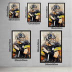 Ben Roethlisberger Celebrity Sports Art Poster School Dining Room Decoration 6 Canvas Wall Art Poster Decor Gift