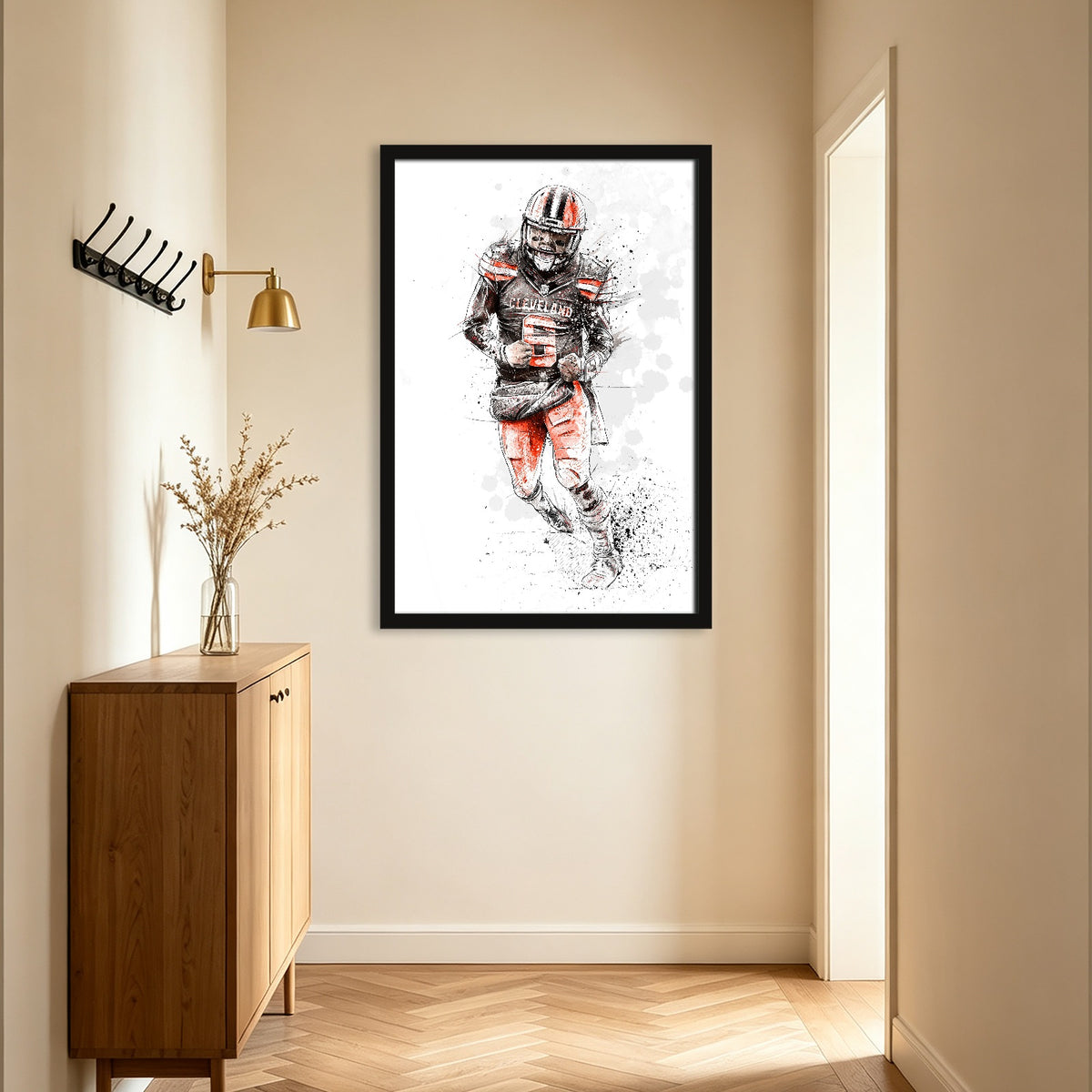 Baker Mayfield Art Sports Decorative Poster School Dormitory 0 Canvas Wall Art Poster Decor Gift