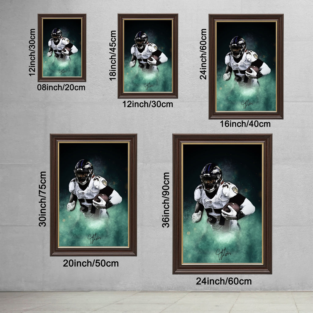 CJ Mosley Celebrity Sports Art Poster School Dining Room Decoration 8 Canvas Wall Art Poster Decor Gift