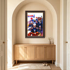 Cam Newton Sports Celebrity Art Deco Poster 1 Canvas Wall Art Poster Decor Gift