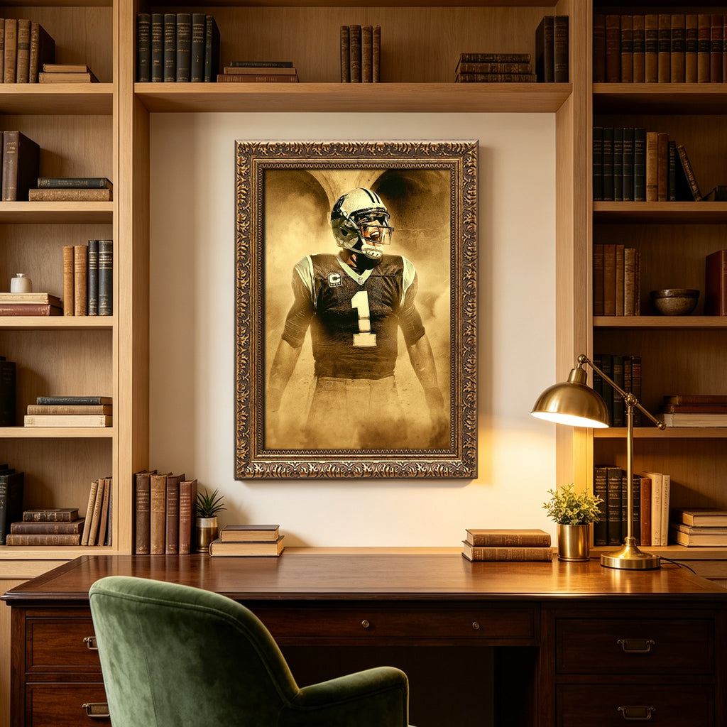 Cam Newton Art Sports Decorative Poster School Dormitory 9 Canvas Wall Art Poster Decor Gift