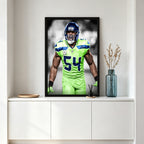 Bobby Wagner Art Sports Decorative Poster School Dormitory 7 Canvas Wall Art Poster Decor Gift
