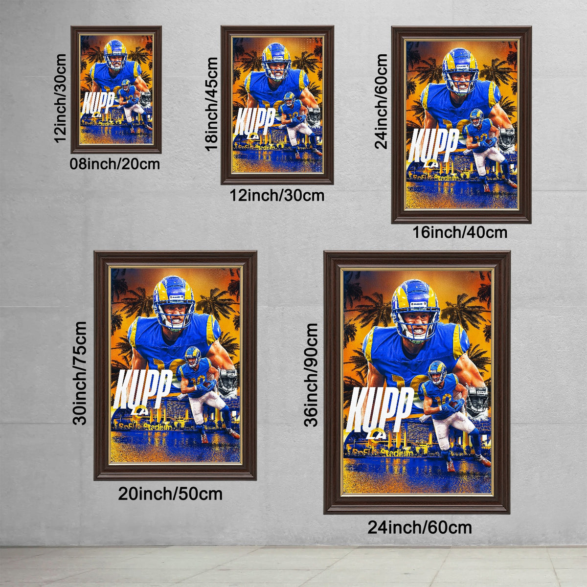 Cooper Kupp Sports Decoration Poster 2 Canvas Wall Art Poster Decor Gift