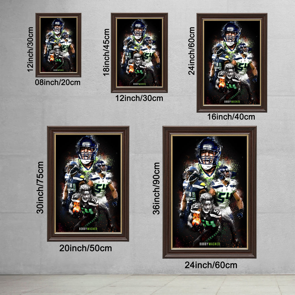 Bobby Wagner Celebrity Sports Art Poster School Dining Room Decoration 9 Canvas Wall Art Poster Decor Gift