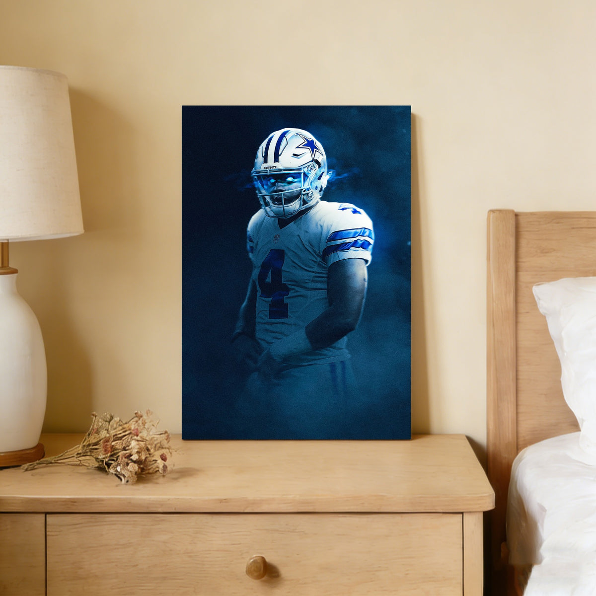 Dak Prescott Art Sports Decorative Poster School Dormitory 2 Canvas Wall Art Poster Decor Gift