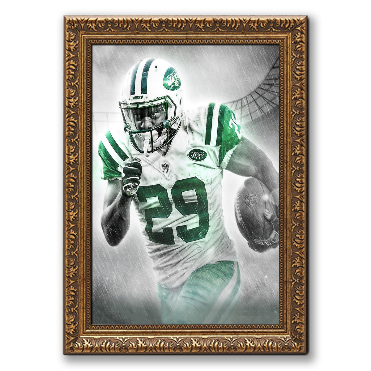 Bilal Powell Art Sports Decorative Poster School Dormitory 0 Canvas Wall Art Poster Decor Gift