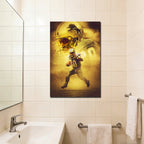 Barry Sanders Art Sports Decorative Poster School Dormitory 9 Canvas Wall Art Poster Decor Gift