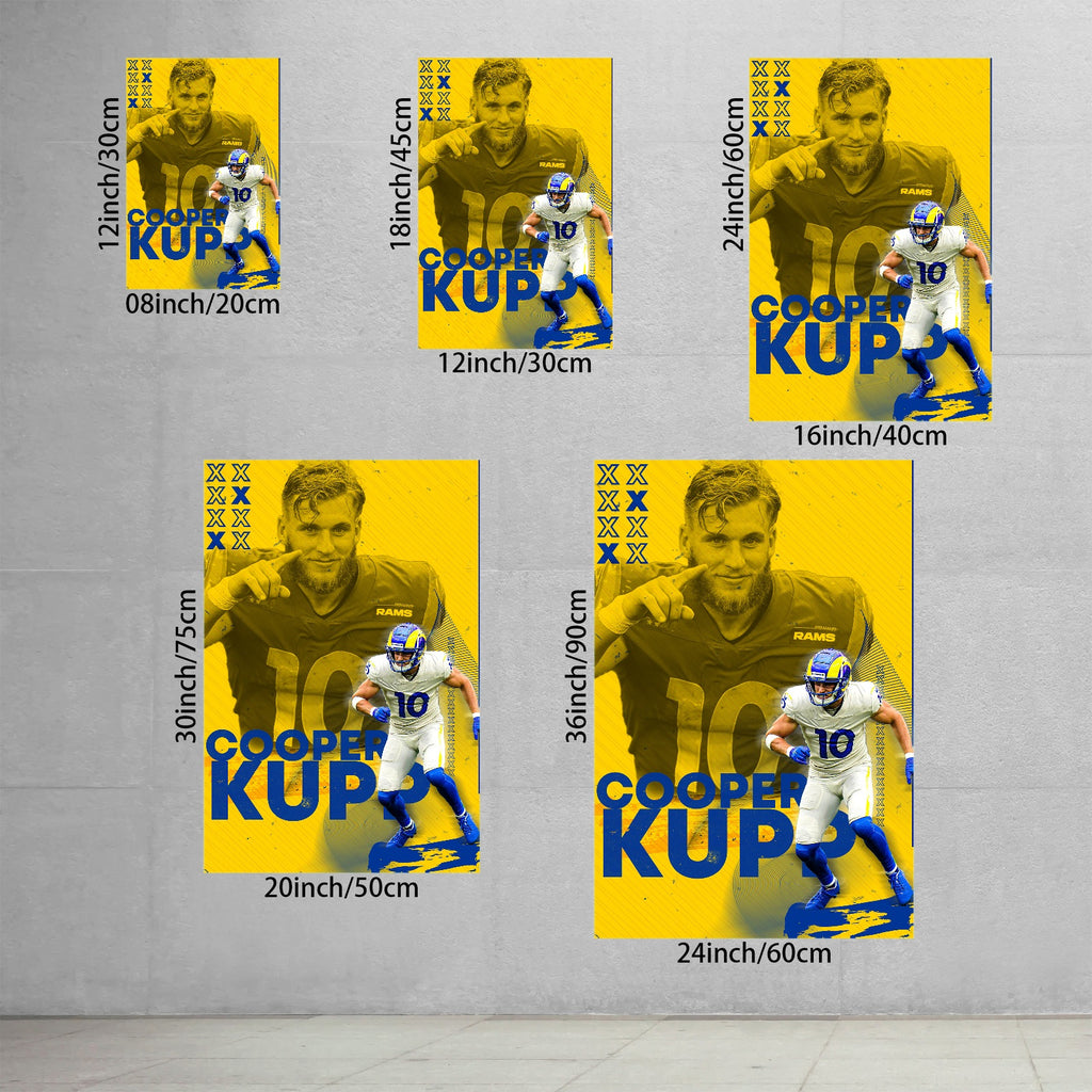 Cooper Kupp Sports Decoration Poster 4 Canvas Wall Art Poster Decor Gift