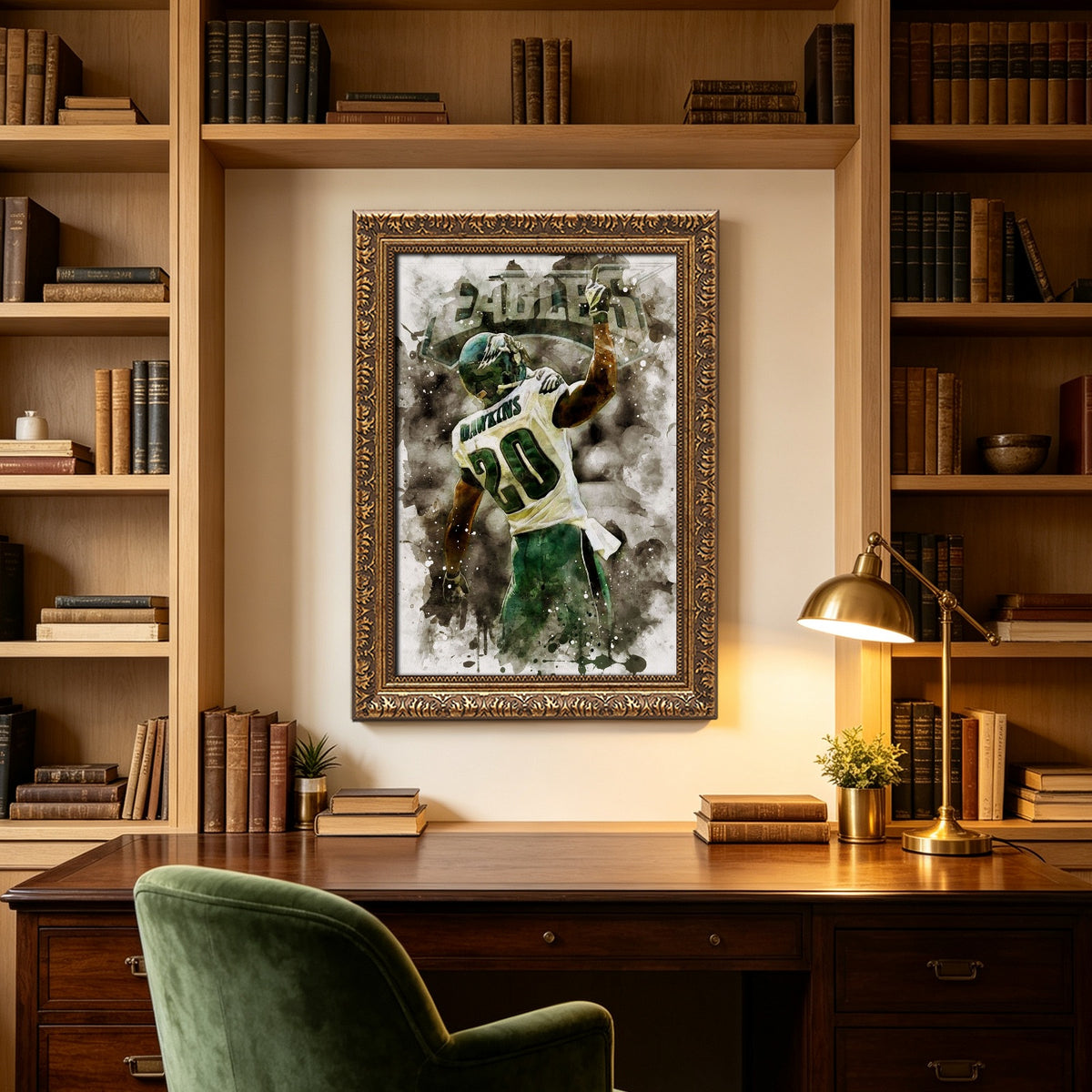 Brian Dawkins Art Poster 10 Canvas Wall Art Poster Decor Gift