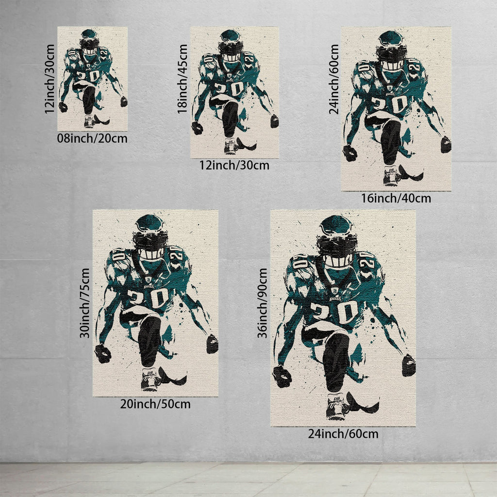 Brian Dawkins Art Poster 6 Canvas Wall Art Poster Decor Gift