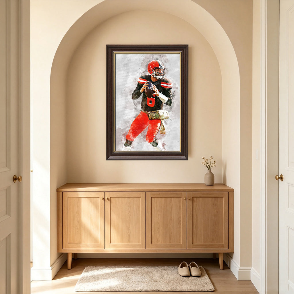 Baker Mayfield Celebrity Sports Art Poster School Dining Room Decoration 8 Canvas Wall Art Poster Decor Gift