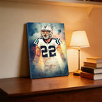Christian McCaffrey Art Sports Decorative Poster School Dormitory 2 Canvas Wall Art Poster Decor Gift