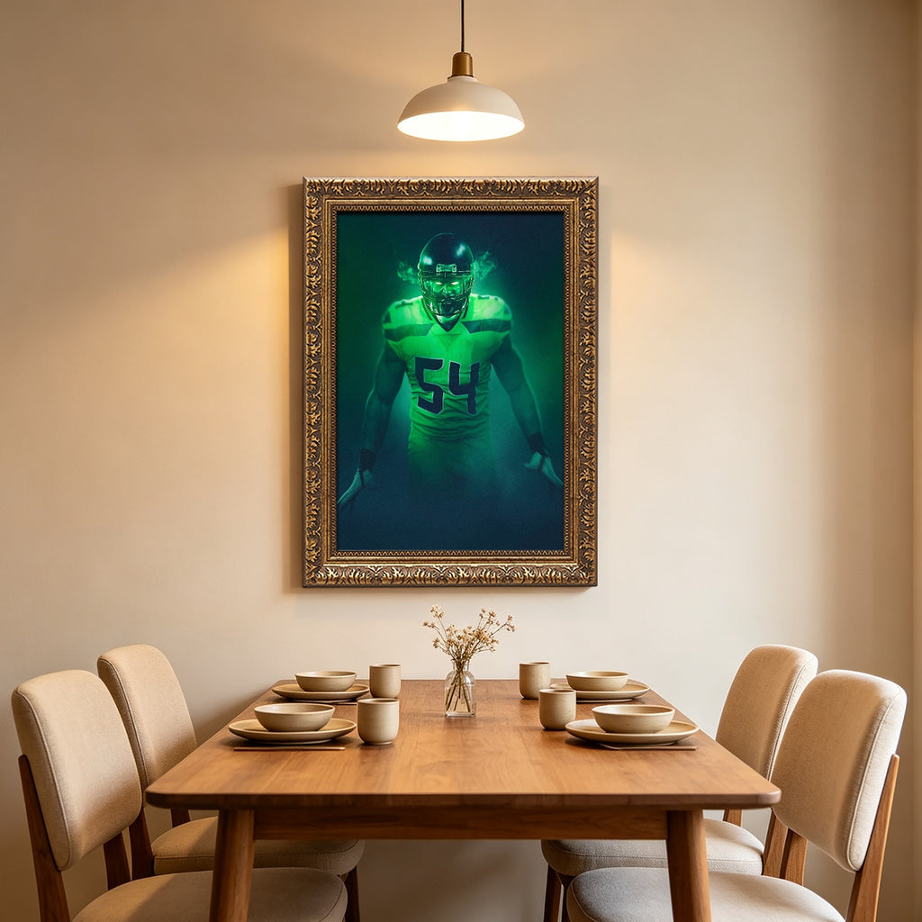 Bobby Wagner Art Sports Decorative Poster School Dormitory 6 Canvas Wall Art Poster Decor Gift