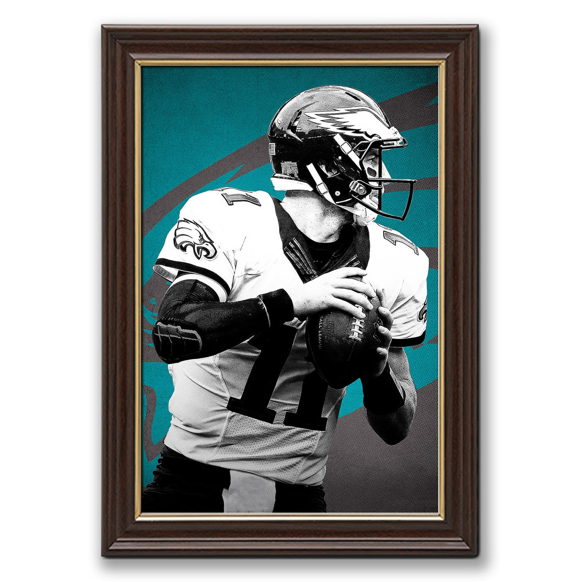 Carson Wentz Celebrity Sports Art Poster School Dining Room Decoration 1 Canvas Wall Art Poster Decor Gift