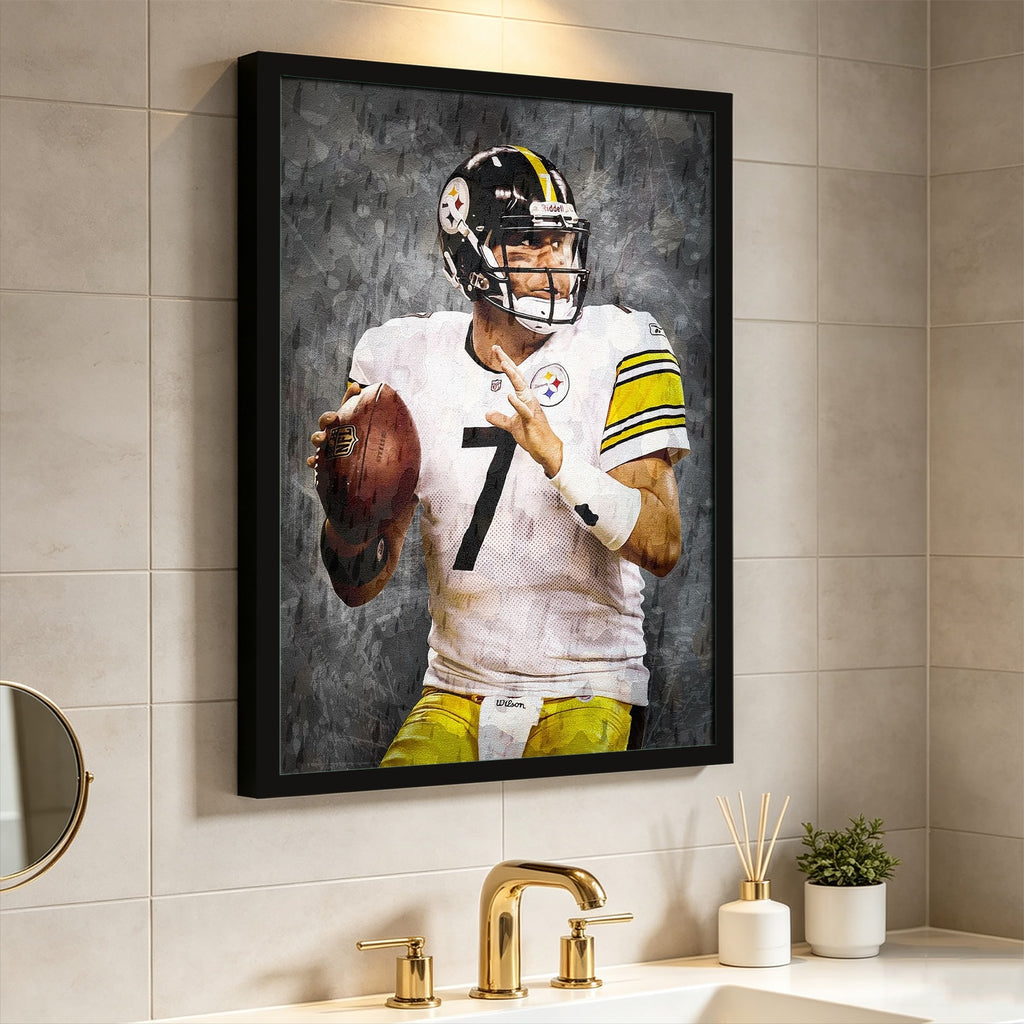 Ben Roethlisberger Celebrity Sports Art Poster School Dining Room Decoration 7 Canvas Wall Art Poster Decor Gift