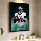 Carson Wentz Celebrity Sports Art Poster School Dining Room Decoration 0 Canvas Wall Art Poster Decor Gift