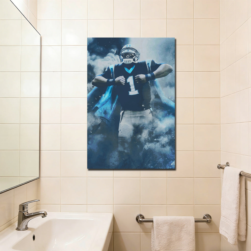 Cam Newton Sports Celebrity Art Deco Poster 2 Canvas Wall Art Poster Decor Gift