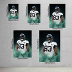 Calais Campbell Celebrity Sports Art Poster School Dining Room Decoration 7 Canvas Wall Art Poster Decor Gift