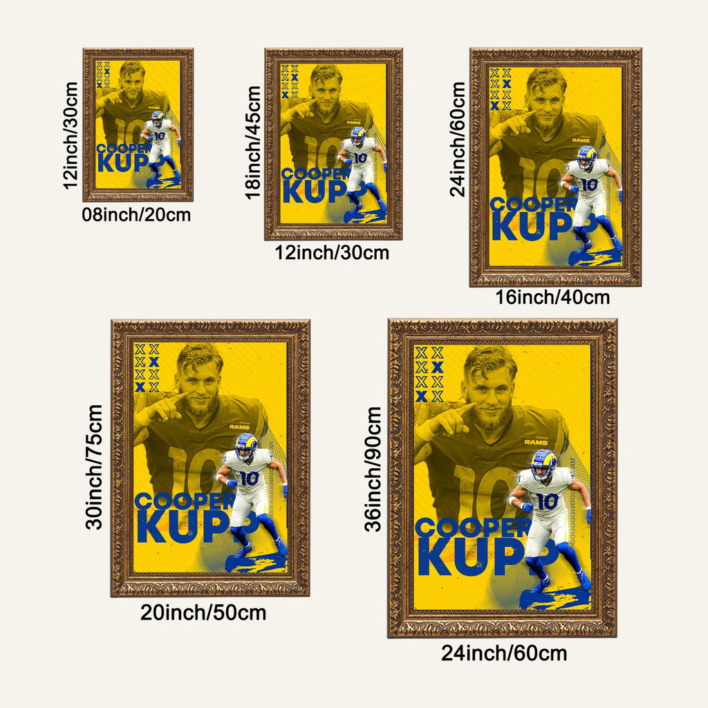 Cooper Kupp Sports Decoration Poster 4 Canvas Wall Art Poster Decor Gift