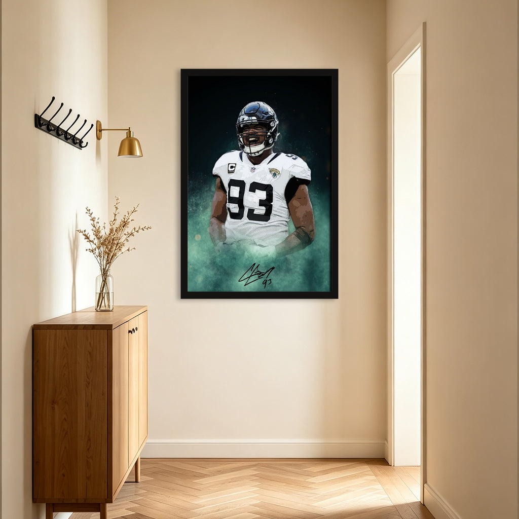 Calais Campbell Celebrity Sports Art Poster School Dining Room Decoration 7 Canvas Wall Art Poster Decor Gift