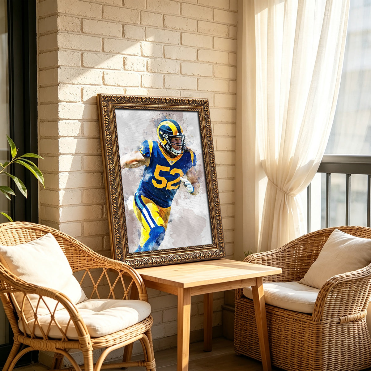 Clay Matthews Celebrity Sports Art Poster School Dining Room Decoration 3 Canvas Wall Art Poster Decor Gift