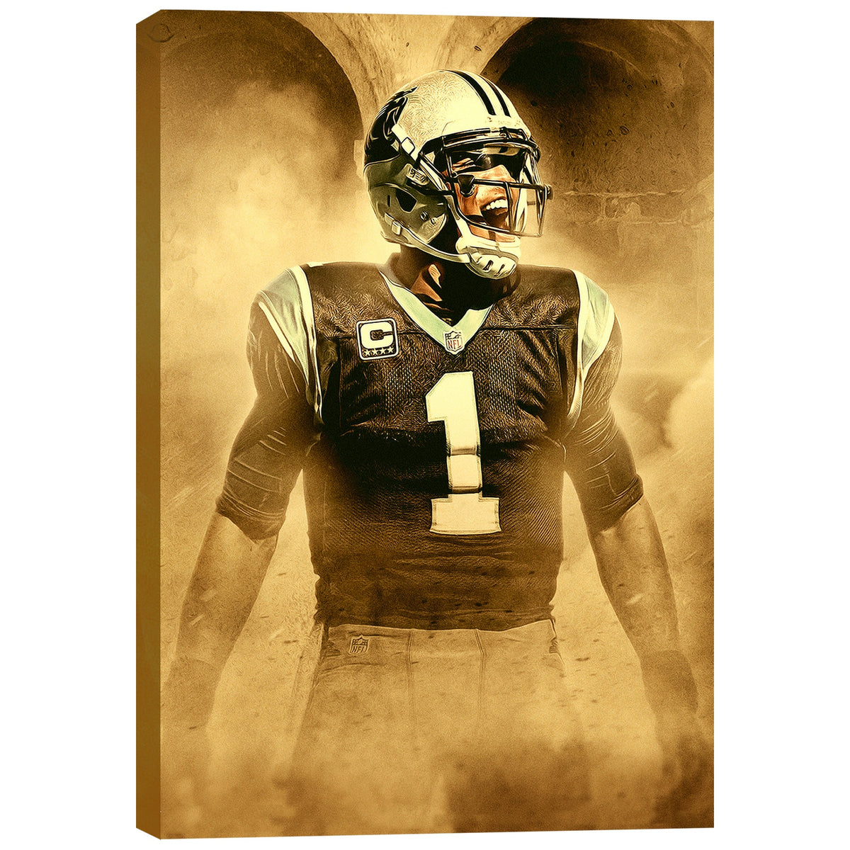 Cam Newton Art Sports Decorative Poster School Dormitory 9 Canvas Wall Art Poster Decor Gift