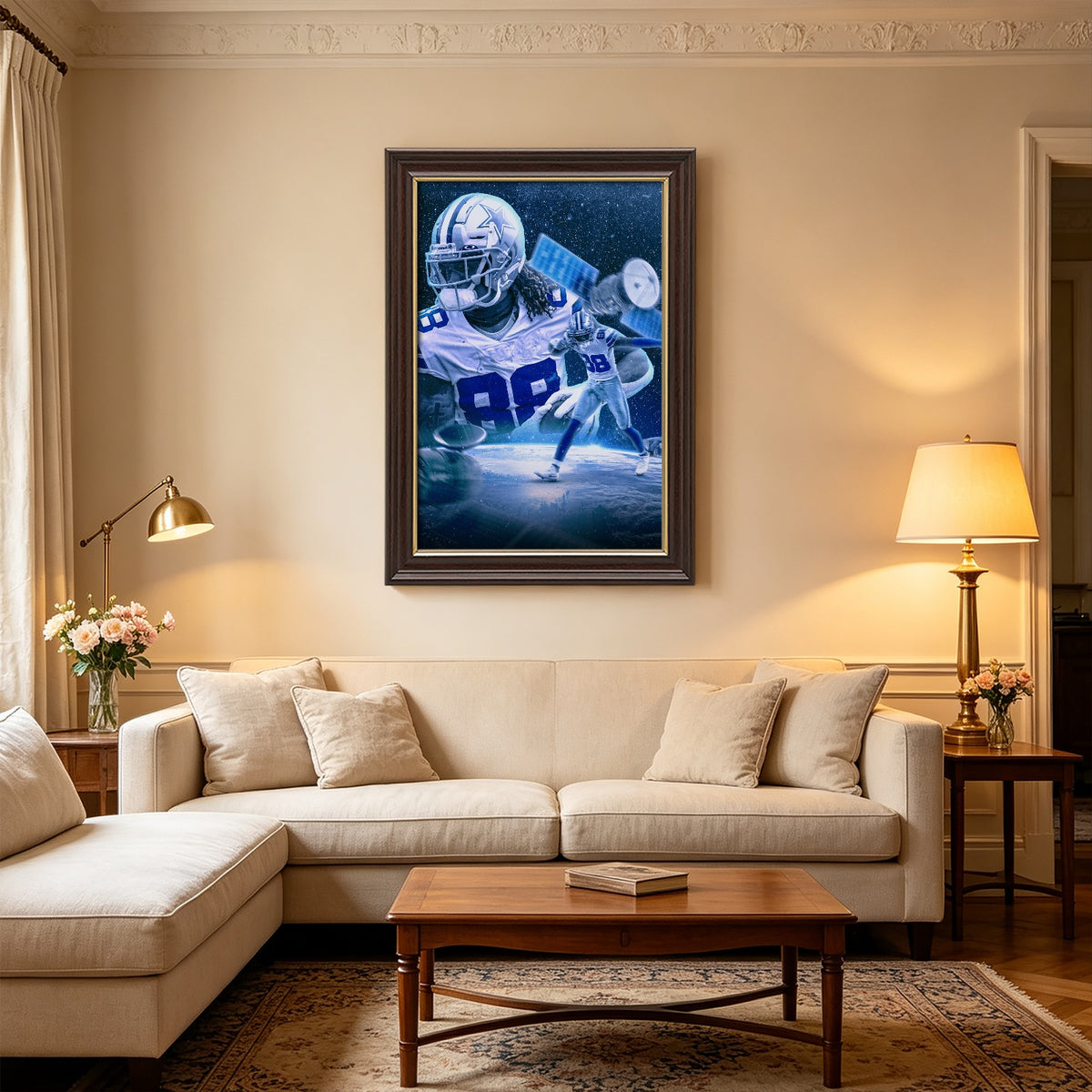 CeeDee Lamb Sports Celebrity Art Deco Poster 1 Canvas Wall Art Poster Decor Gift