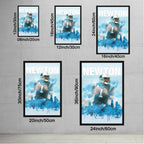 Cam Newton Sports Celebrity Art Deco Poster 4 Canvas Wall Art Poster Decor Gift