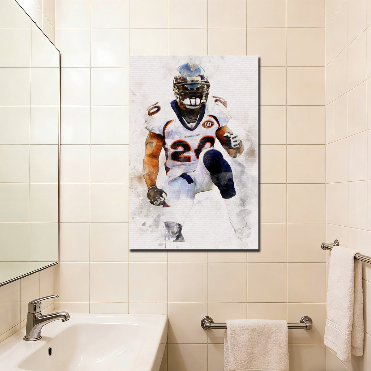 Brian Dawkins Art Poster 7 Canvas Wall Art Poster Decor Gift