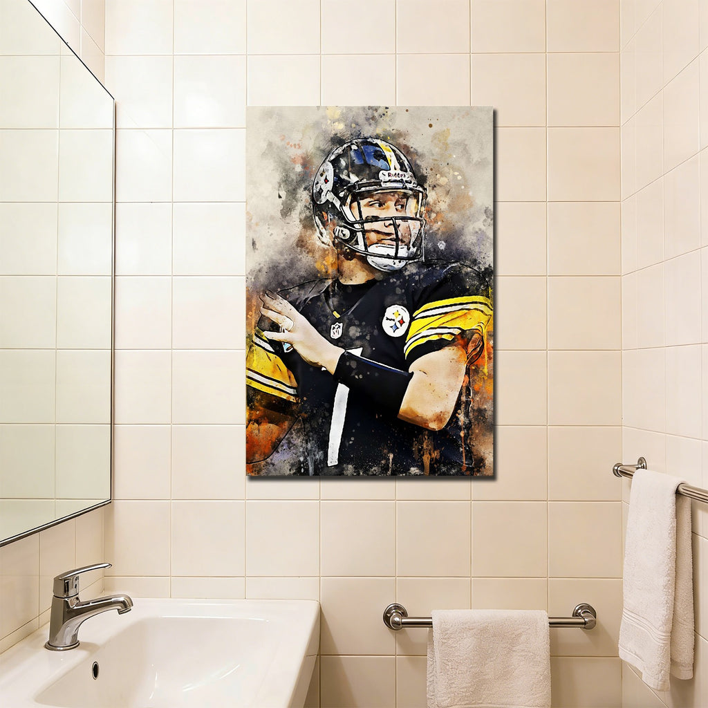 Ben Roethlisberger Celebrity Sports Art Poster School Dining Room Decoration 6 Canvas Wall Art Poster Decor Gift