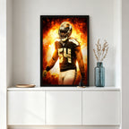 Bobby Wagner Art Sports Decorative Poster School Dormitory 9 Canvas Wall Art Poster Decor Gift