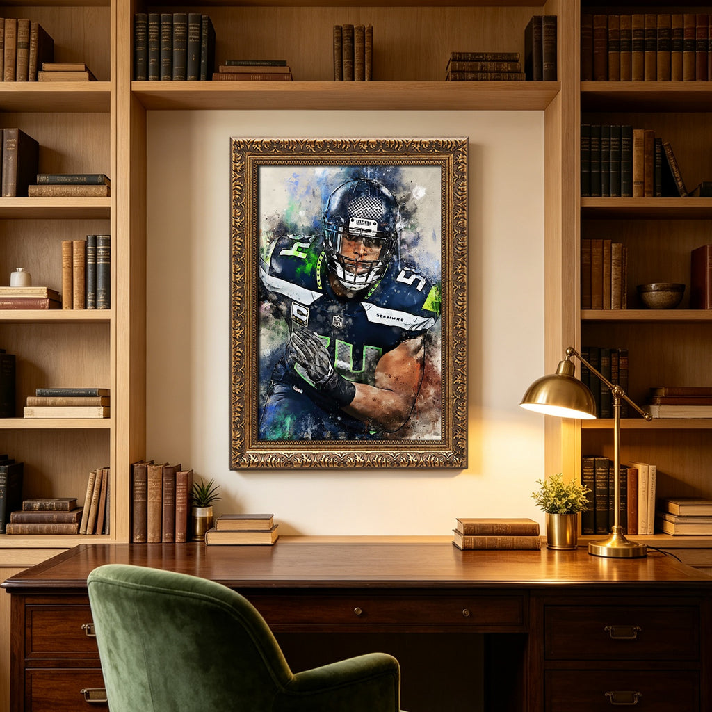 Bobby Wagner Celebrity Sports Art Poster School Dining Room Decoration 1 Canvas Wall Art Poster Decor Gift