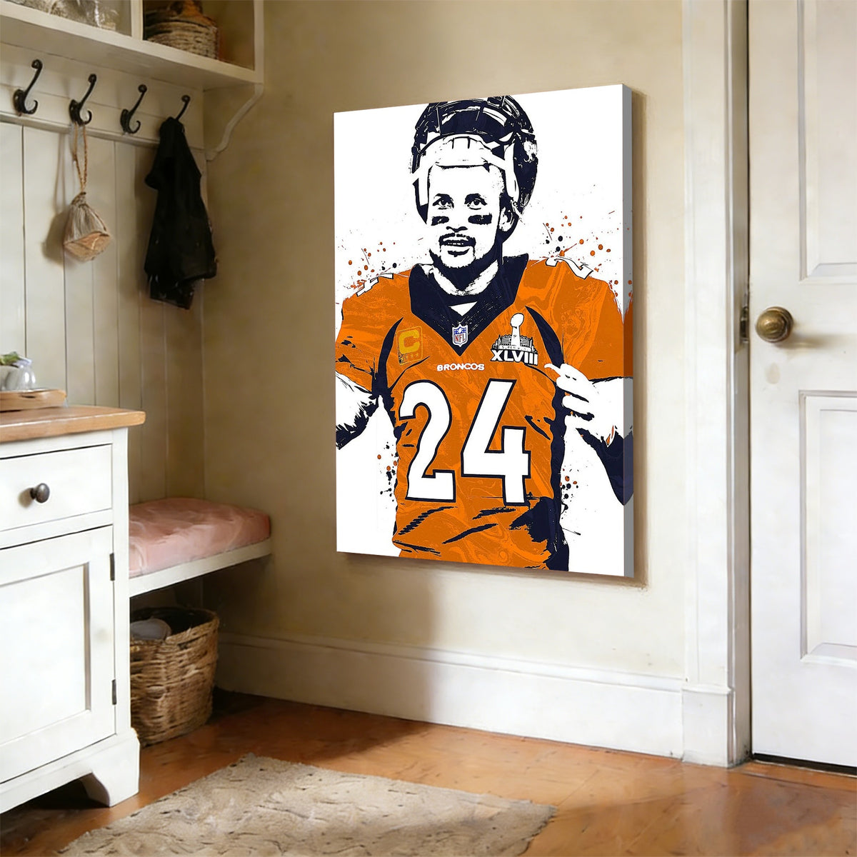 Champ Bailey Celebrity Sports Art Poster School Dining Room Decoration 1 Canvas Wall Art Poster Decor Gift