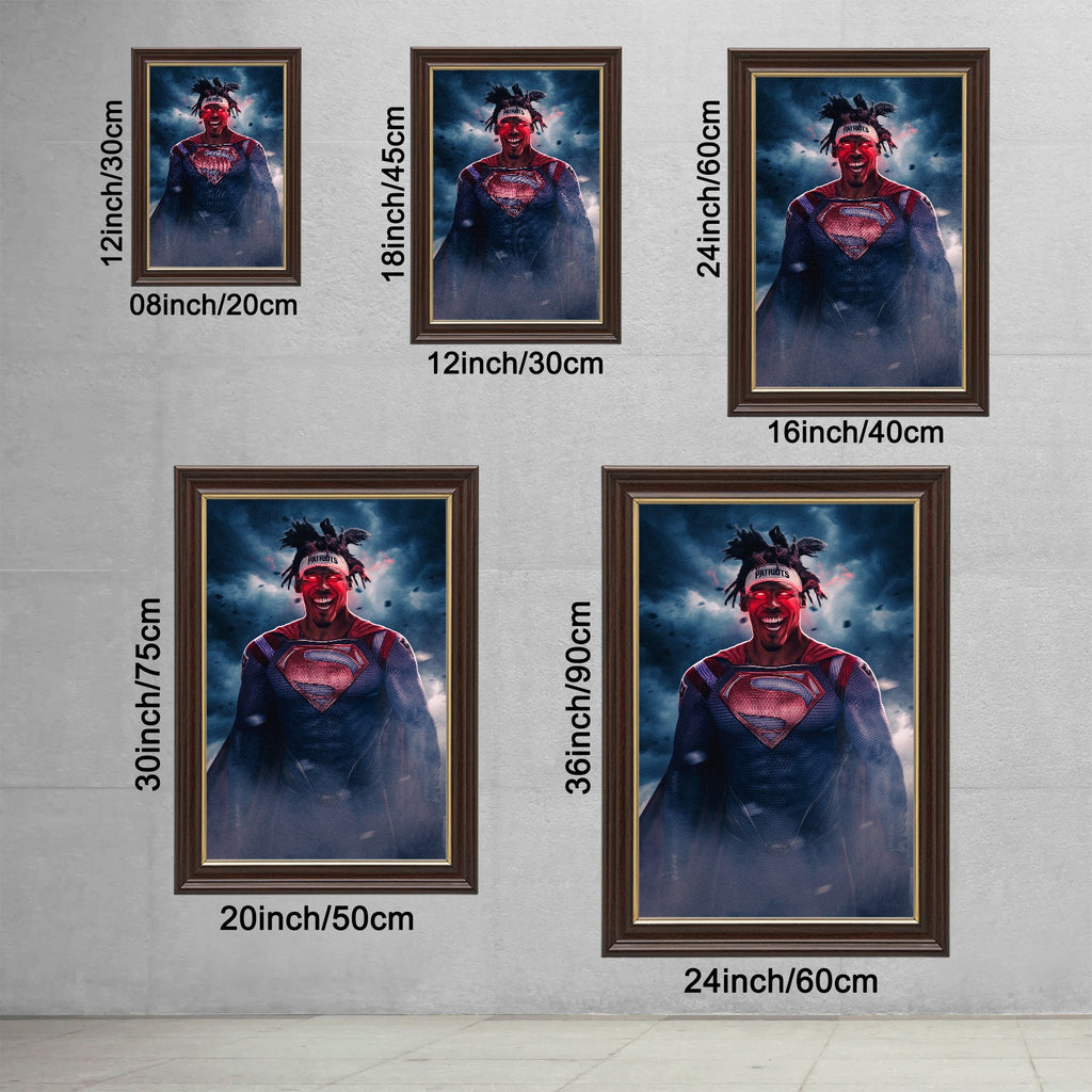 Cam Newton Art Sports Decorative Poster School Dormitory 4 Canvas Wall Art Poster Decor Gift