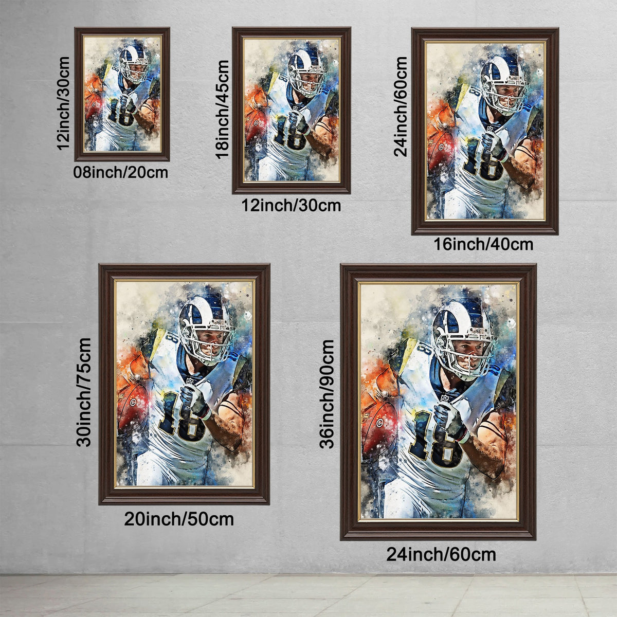 Cooper Kupp Celebrity Sports Art Poster School Dining Room Decoration 8 Canvas Wall Art Poster Decor Gift