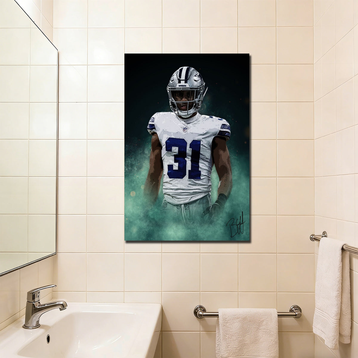 Byron Jones Celebrity Sports Art Poster School Dining Room Decoration 1 Canvas Wall Art Poster Decor Gift