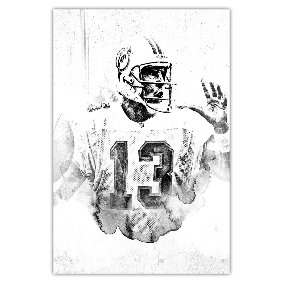 Dan Marino Art Sports Decorative Poster School Dormitory 2 Canvas Wall Art Poster Decor Gift