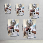 Cam Newton Celebrity Sports Art Poster School Dining Room Decoration 6 Canvas Wall Art Poster Decor Gift