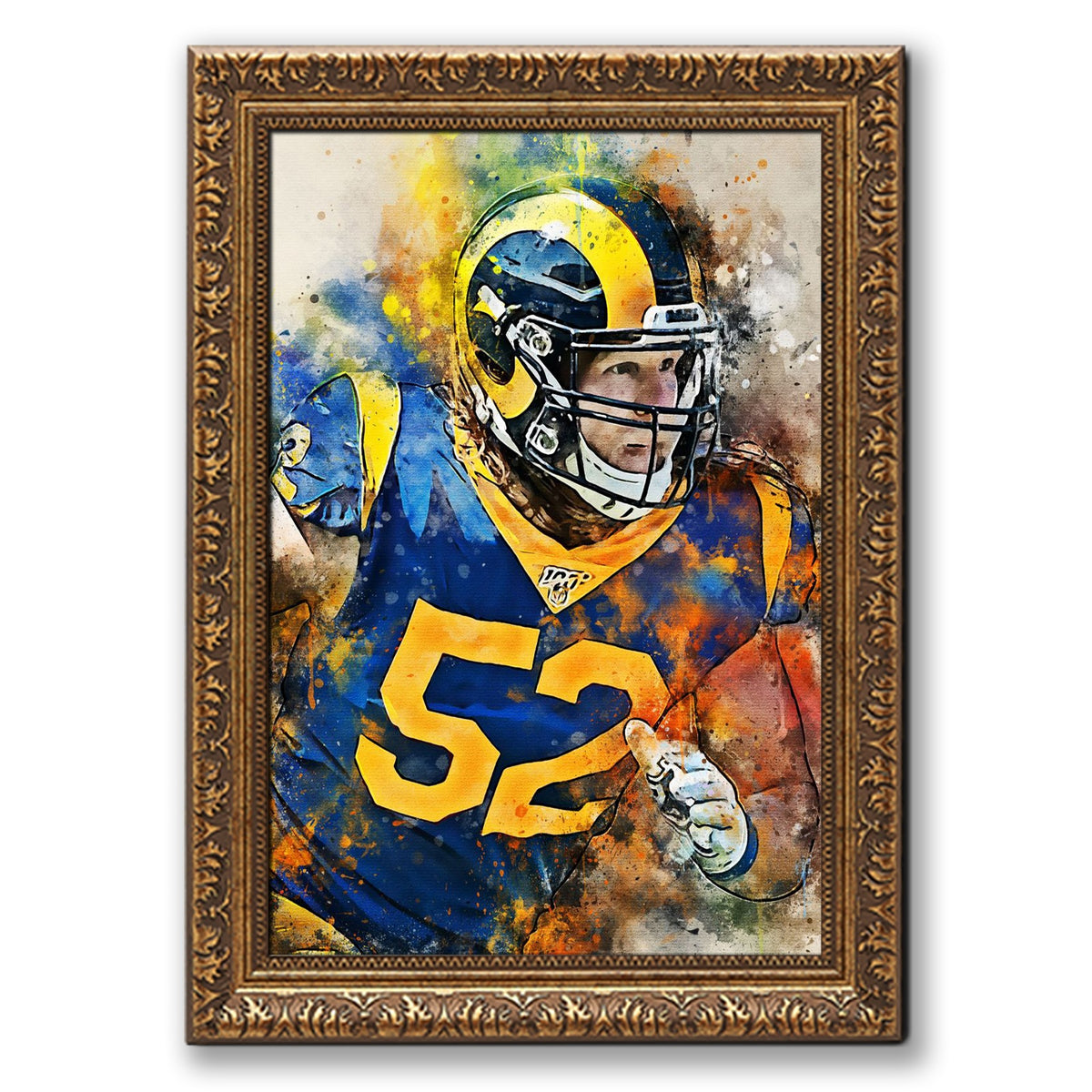 Clay Matthews Celebrity Sports Art Poster School Dining Room Decoration 1 Canvas Wall Art Poster Decor Gift
