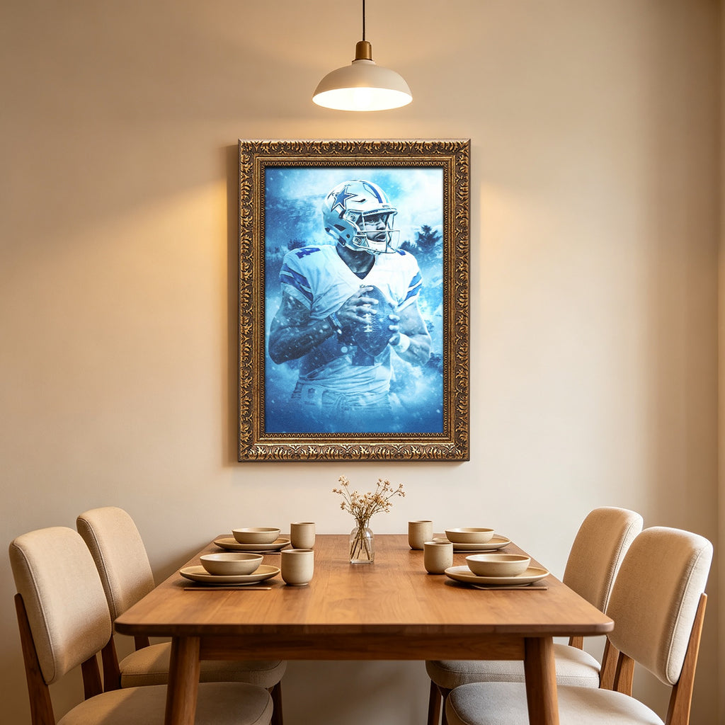 Dak Prescott Art Sports Decorative Poster School Dormitory 7 Canvas Wall Art Poster Decor Gift