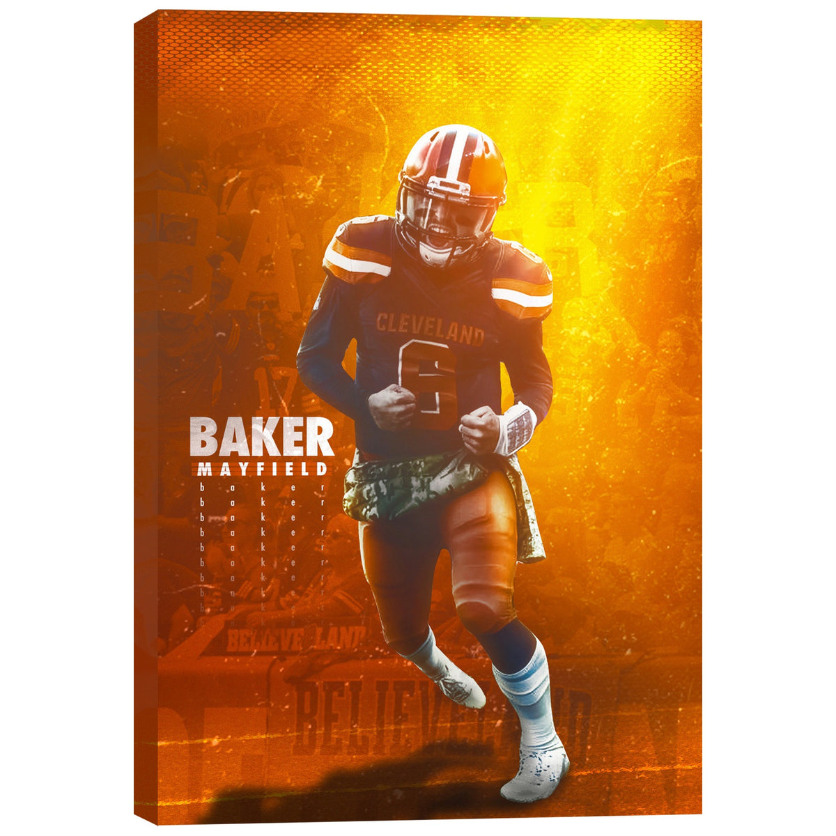 Baker Mayfield Sports Celebrity Art Deco Poster 8 Canvas Wall Art Poster Decor Gift