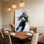 Chris Carson Celebrity Sports Art Poster School Dining Room Decoration 6 Canvas Wall Art Poster Decor Gift